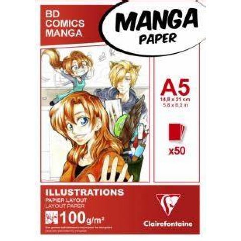 BLOK A5 MANGA ILLUSTRATION 50S 100G