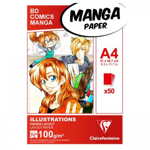 BLOK A4 MANGA ILLUSTRATION 50S 100G