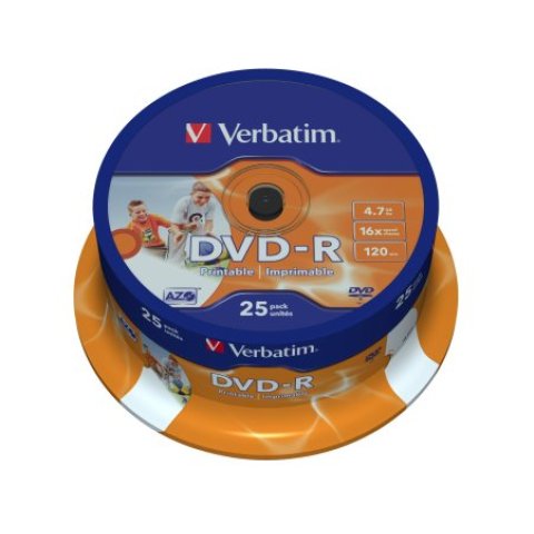 DVD-R 25/1 SPINDLE VERBATIM