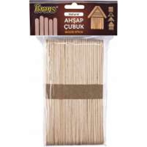 ŠPAHTLE DRVENE 50 KOM BRONS