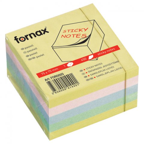 BLOK SAMOLJEPIVI KOCKA 75 X 75 450 L FORNAX