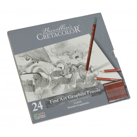CRETACOLOR SET GRAFITNE OLOVKE 24/1 160 24