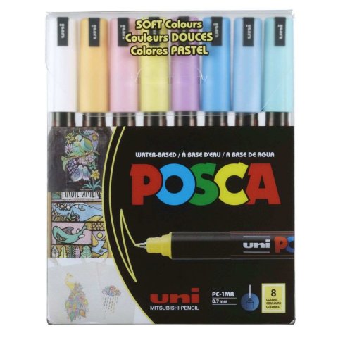 UNI POSCA PC-1MR PASTELNE BOJE 8/1